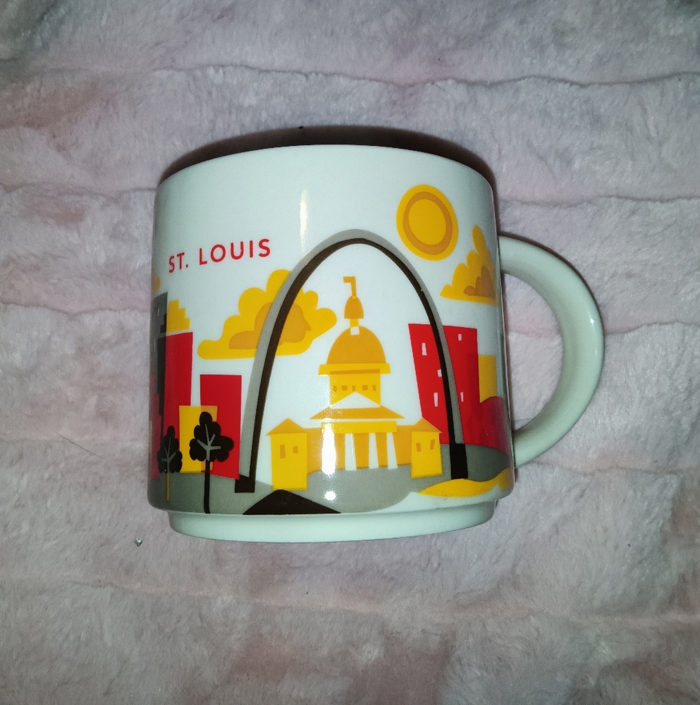 EUC Starbucks 2013 You Are Here Collection St. Louis, MO Coffee Cup